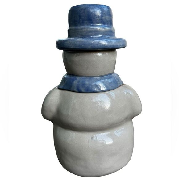 Beaumont Brothers Pottery Vintage Snowman Cookie Jar 1996 - Picture 4 of 4